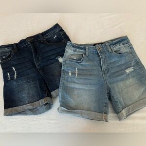Denim Shorts Bundle Dark and Light Wash